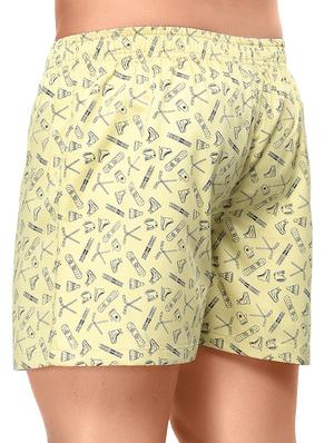 yellow printed boxer - 17066933 - Standard Image - 3