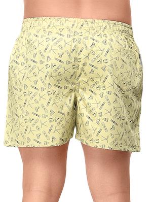 yellow printed boxer - 17066933 - Standard Image - 4
