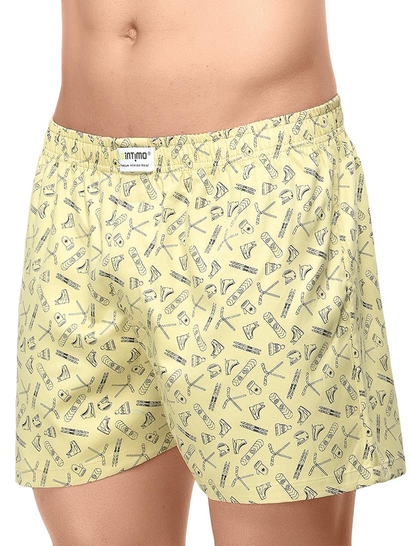 yellow printed boxer - 17066933 - Zoom Image - 1