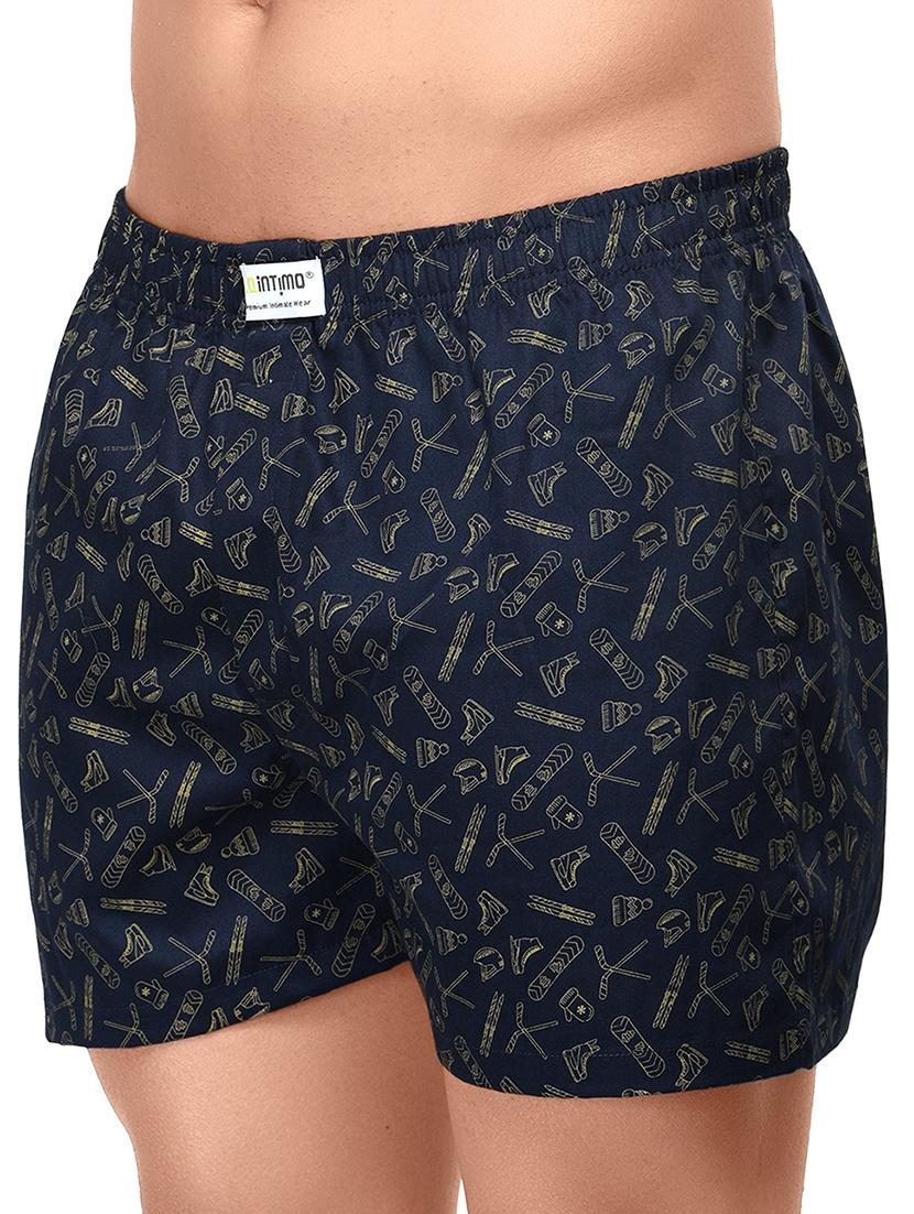 navy blue printed boxer - 17066934 - Zoom Image - 1