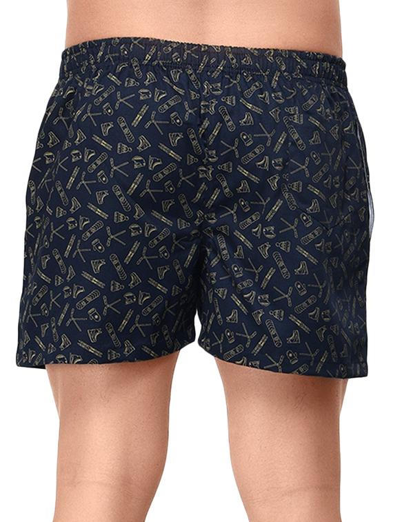 navy blue printed boxer - 17066934 - Zoom Image - 4