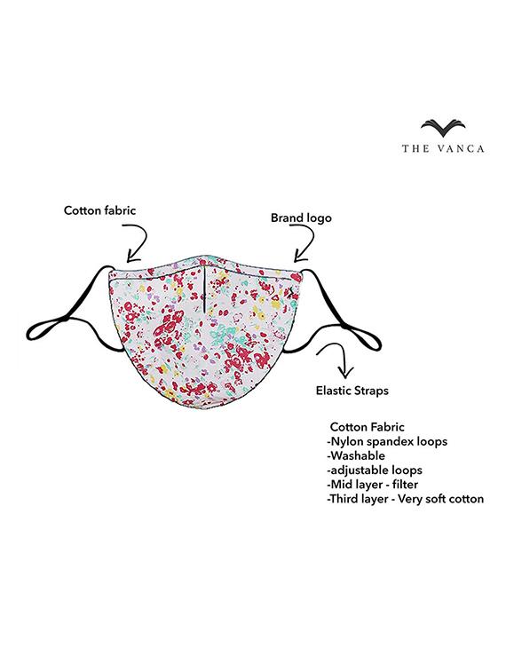 the vanca multi color unisex printed mask (pack of 5) - 17068548 - Zoom Image - 3