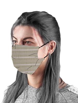 the vanca beige unisex stripe mask (pack of 3) - 17068555 - Standard Image - 2