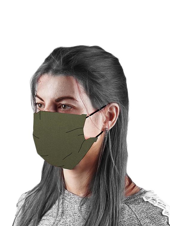 the vanca olive unisex solid mask (pack of 5) - 17068576 - Zoom Image - 2