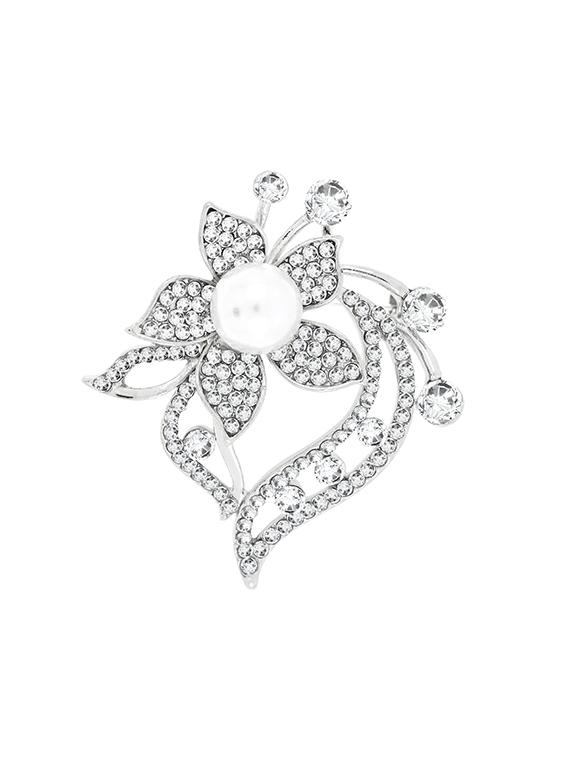 silver brass brooch - 17068686 - Zoom Image - 3