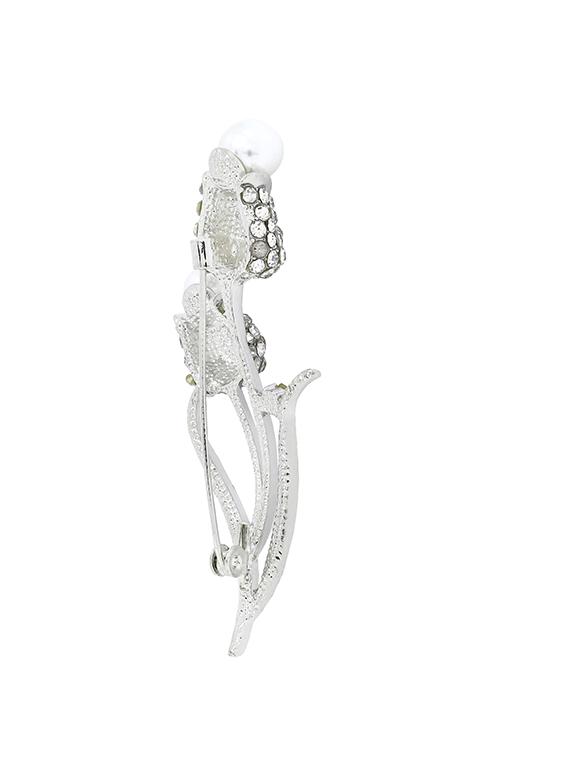 silver brass brooch - 17068689 - Zoom Image - 3