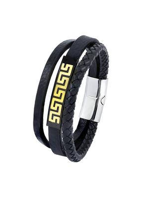 black, leather bracelet - 17068746 - Standard Image - 2