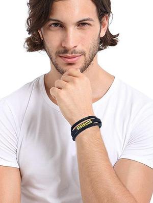 black, leather bracelet - 17068746 - Standard Image - 4