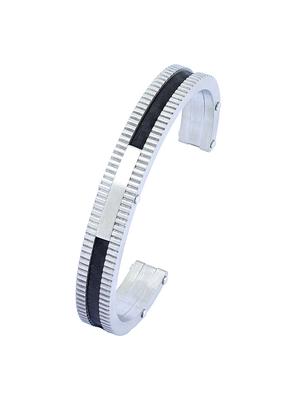 silver, black metal bracelet - 17068826 - Standard Image - 2