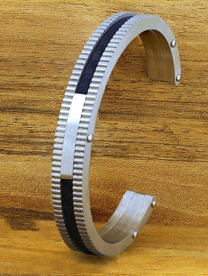 silver, black metal bracelet - 17068826 - Zoom Image - 1