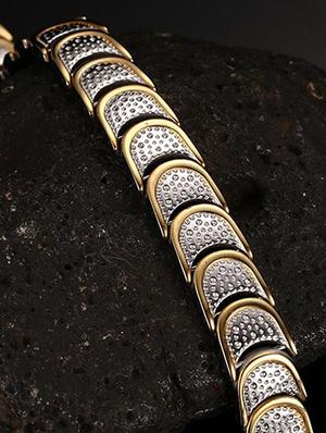 silver, gold metal bracelet - 17068831 - Standard Image - 3
