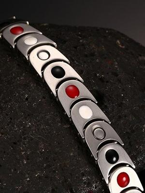 silver, gold metal bracelet - 17068831 - Standard Image - 5
