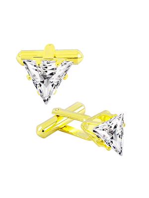 gold metal cufflinks - 17068874 - Standard Image - 3