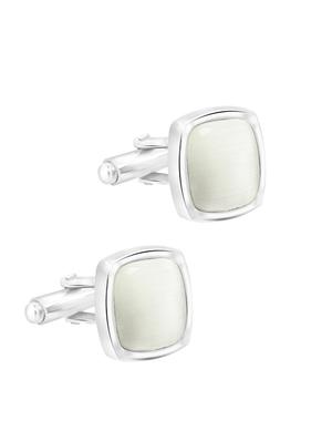 silver metal cufflinks - 17068876 - Standard Image - 2