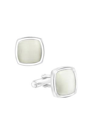 silver metal cufflinks - 17068876 - Standard Image - 3