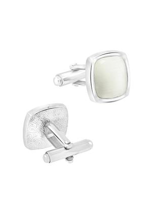 silver metal cufflinks - 17068876 - Standard Image - 4
