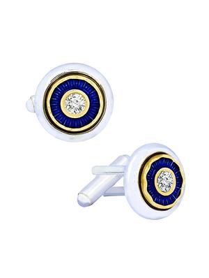 silver metal cufflinks - 17068893 - Standard Image - 3