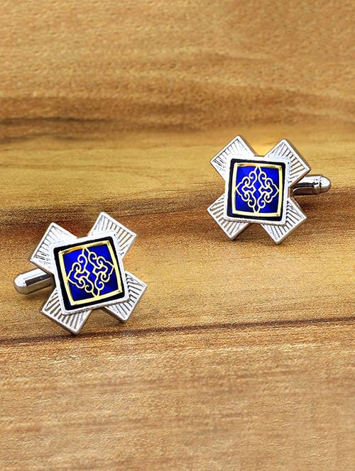 multi-color, silver metal cufflinks - 17068895 - Very Small Image - 1
