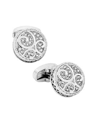 silver metal cufflinks - 17068897 - Standard Image - 3