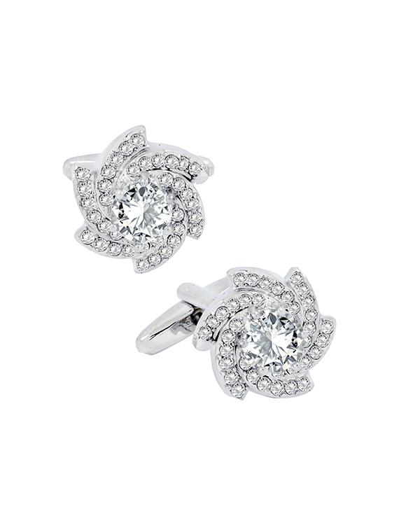 silver metal cufflinks - 17068898 - Zoom Image - 2
