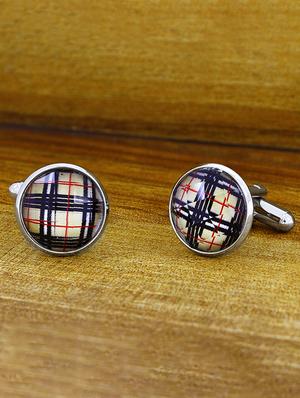 multi-color, silver metal cufflinks - 17068900 - Standard Image - 2
