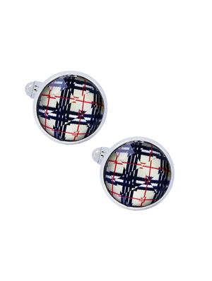 multi-color, silver metal cufflinks - 17068900 - Standard Image - 3