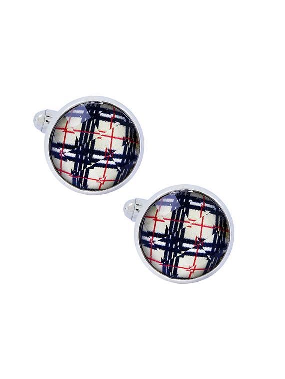 multi-color, silver metal cufflinks - 17068900 - Zoom Image - 3