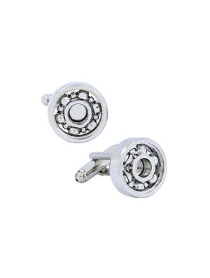 silver metal cufflinks - 17068911 - Standard Image - 2