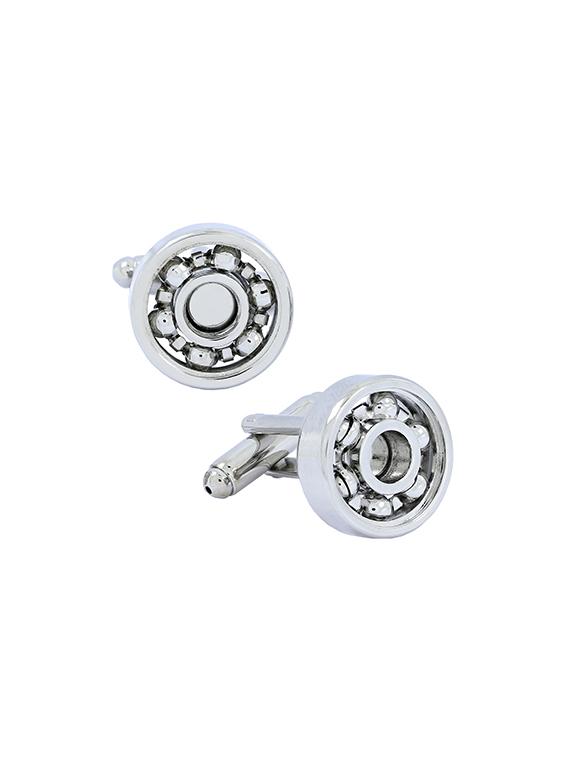 silver metal cufflinks - 17068911 - Zoom Image - 2
