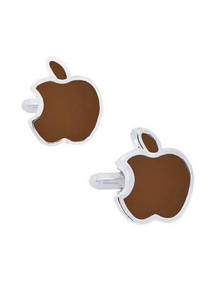 brown, silver metal cufflinks - 17068914 - Standard Image - 2