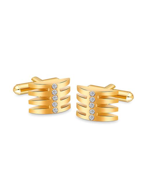 gold metal cufflinks - 17068921 - Standard Image - 1