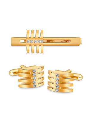 gold metal cufflinks - 17068921 - Standard Image - 2