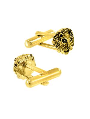 gold metal cufflinks - 17068932 - Standard Image - 3