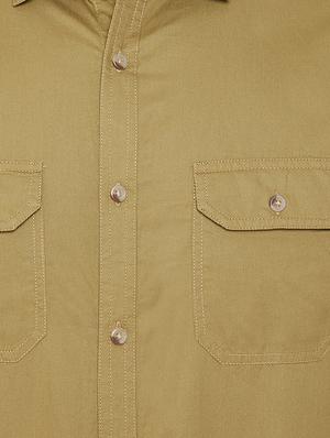 beige cotton casual shirt - 17068983 - Standard Image - 5