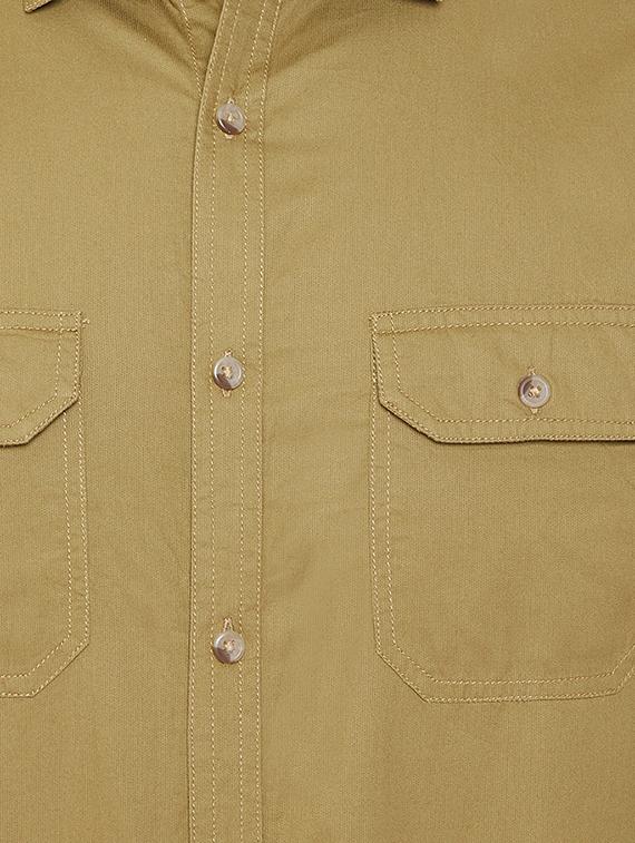 beige cotton casual shirt - 17068983 - Zoom Image - 5