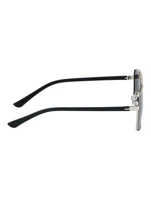 royal son retro square hd polarized men sunglasses - black - 17068995 - Standard Image - 3