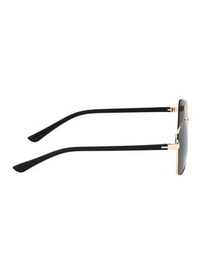 royal son retro square hd polarized men sunglasses - black - 17068996 - Standard Image - 3