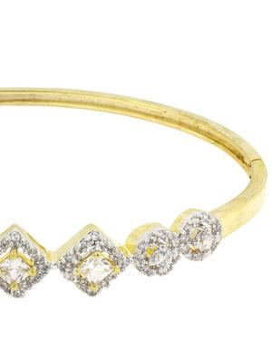gold brass bangle - 17069167 - Standard Image - 3