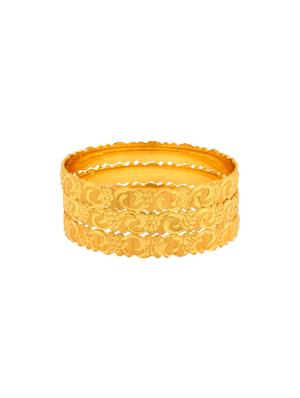 gold brass bangle - 17069192 - Standard Image - 3