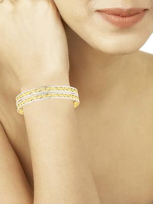 gold brass bangle - 17069213 - Standard Image - 3