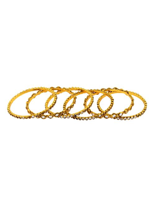 gold brass bangle - 17069270 - Standard Image - 1