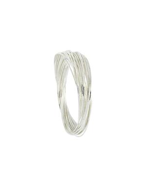 silver brass bangle - 17069280 - Standard Image - 2