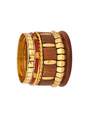 brown wood bangles - 17069410 - Standard Image - 2