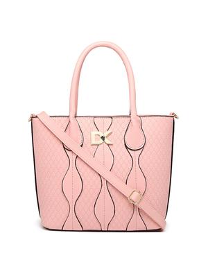 pink leatherette (pu) combo handbag - 17069498 - Standard Image - 2