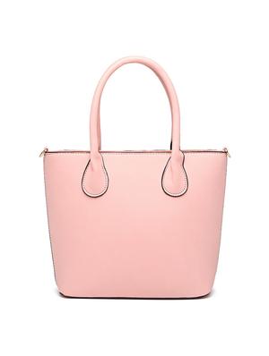 pink leatherette (pu) combo handbag - 17069498 - Standard Image - 4