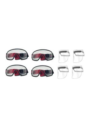 eye protector glass face shield (pack of 4) - 17070451 - Standard Image - 2