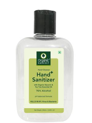 organic harvest instant anti - bacterial gel hand sanitizer with tea tree essential oil, 70% alcohol, 250ml (pack of 5) - 17071891 - Standard Image - 2