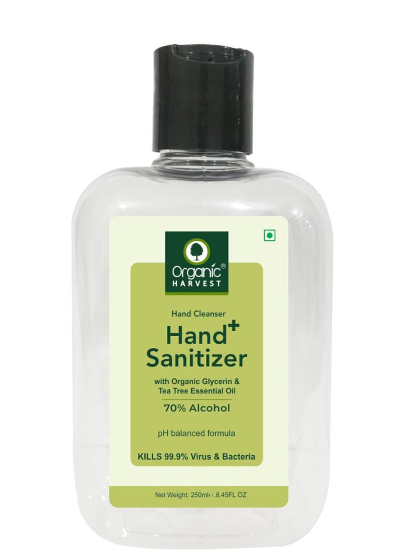 organic harvest instant anti - bacterial gel hand sanitizer with tea tree essential oil, 70% alcohol, 250ml (pack of 5) - 17071891 - Zoom Image - 2