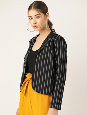 black polyester formal blazer - 17071909 - Standard Image - 2