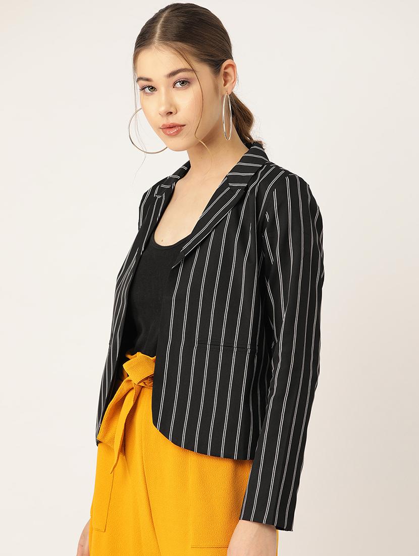 black polyester formal blazer - 17071909 - Zoom Image - 2